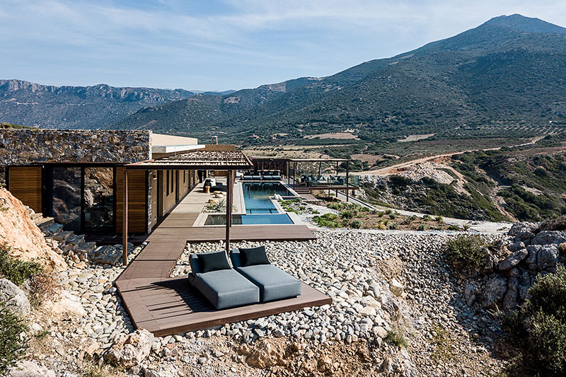 Stylish villa design in the middle of Crete island